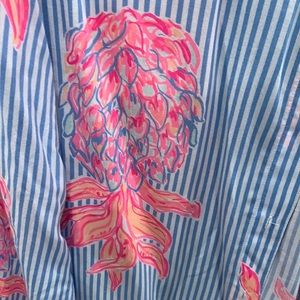 💙Lilly Pulitzer rum swizzle blouse